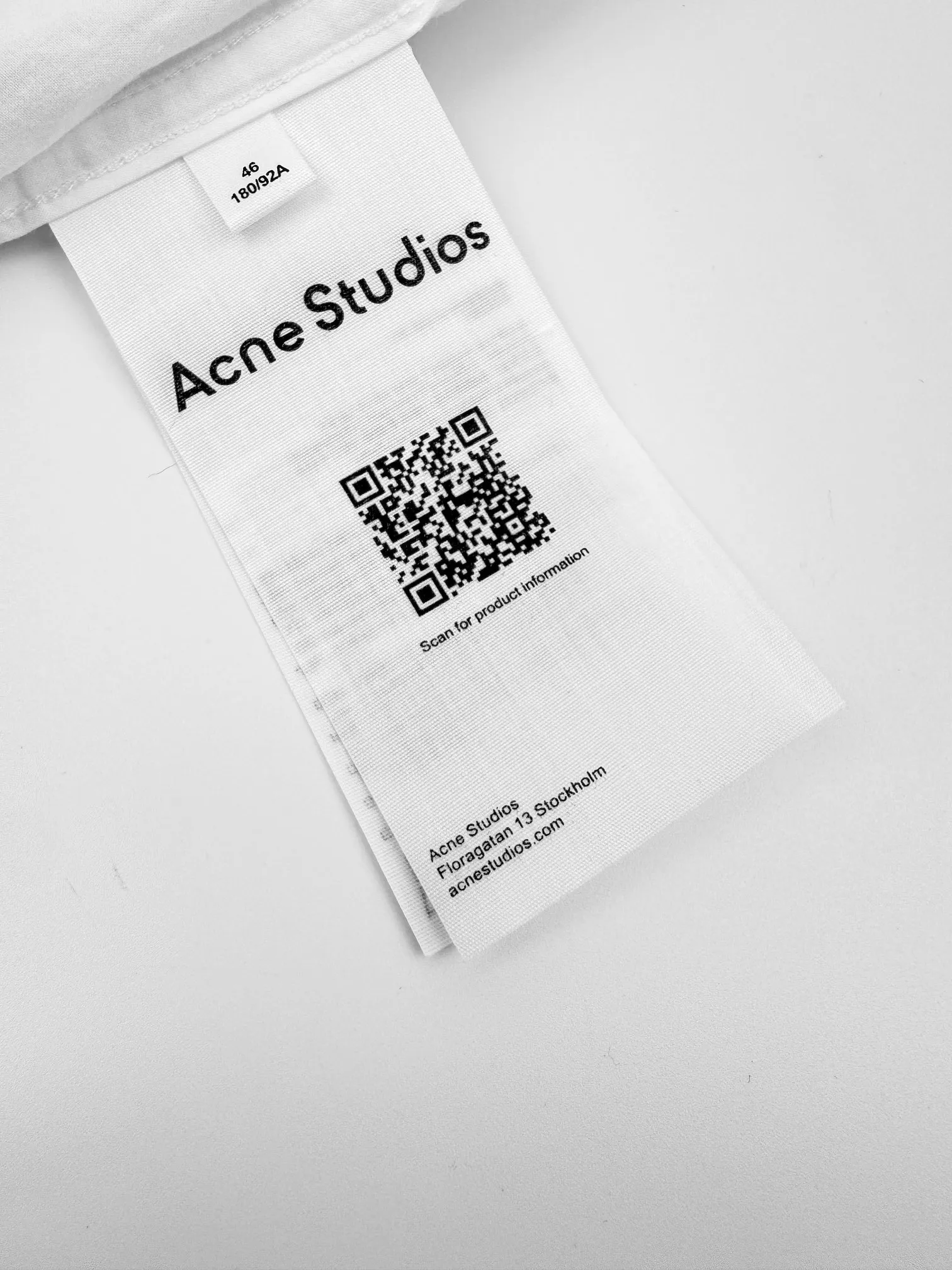 Acne Studios White 1: Acne Studios 2: 3: ： 1:1 Acne 1:1 Acne ： Size： 44 46 48 50 ： 25277